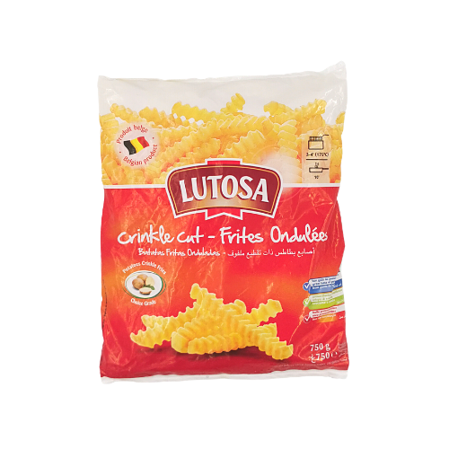 Lutosa 12mm Krisspy Crinkle Cut French Fries - Red